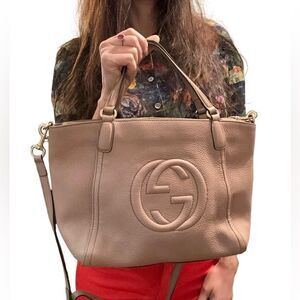 Gucci soho tote with strap
